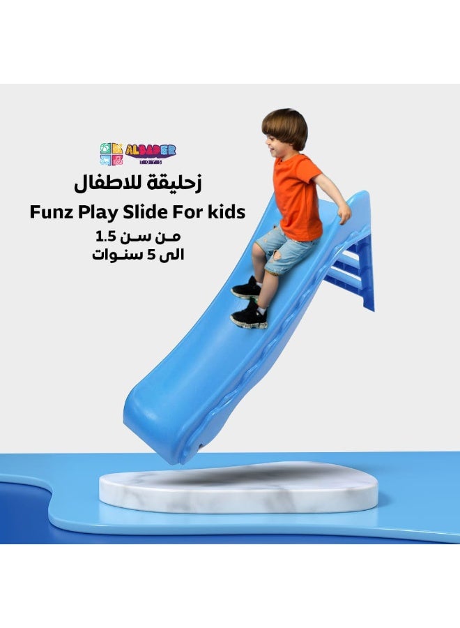 ALBADER Play Slide For kids Blue Color Playset for Indoor or Outdoor Use For Ages 18 Months+, Garden Toy and Outdoor Activity for Kids, Durable, Stable, Child-Safe For Girls and Boys " - Image 2